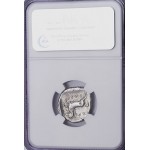 NGC Ch VF Ancient Thessaly Larissa Horse Silver Drachm 400-370 B.C. 